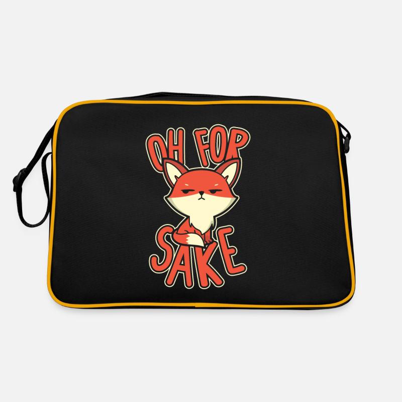 Oh For Sake Red Fox Canidae Caninae Fox Lover Fox Retro Bag