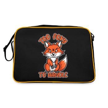 Trop renard pour gérer le renard roux Canidés Caninae Renard - Sac Retro - noir/or - Dos