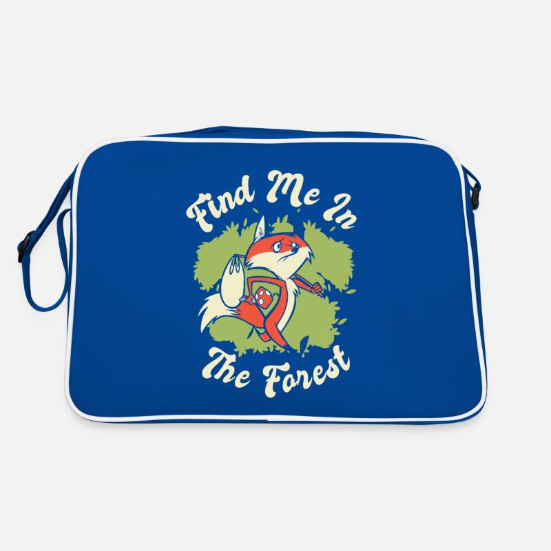 Find Me In The Forest Canidae Caninae Red Fox Fox Retro Bag