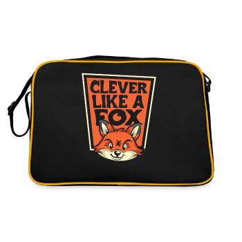 Astucieux comme un renard Caninae Renard roux Canidés Renard - Sac Retro - noir/or - Dos