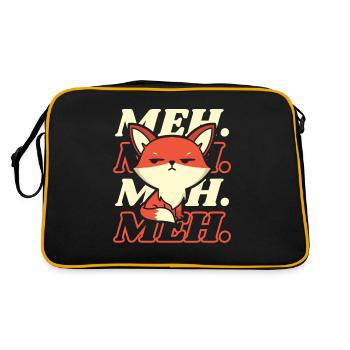 Meh Caninae Renard roux Canidés Renard amoureux Renard - Sac Retro - noir/or - Dos