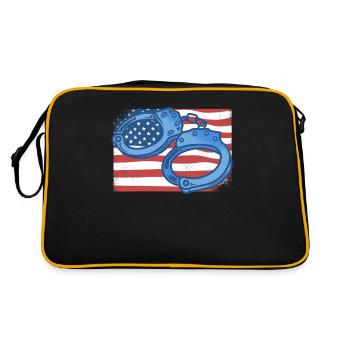 Correctional Officer American Flag Corrections - Retro Bag - black/gold - Back