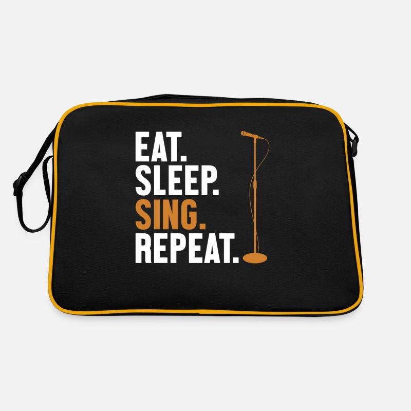 Manger Dormir Chanter Répéter Opéra Ténor Chanteur Sac Retro