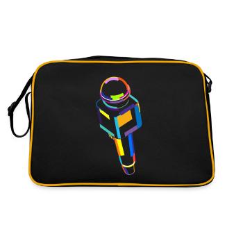 Opera House Tenor Singer Vocalist Lover Opera - Retro Bag - black/gold - Back
