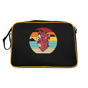 Rétro Pacemakers Cathéter Greffe Cœur Ouvert - Sac Retro - noir/or - Dos