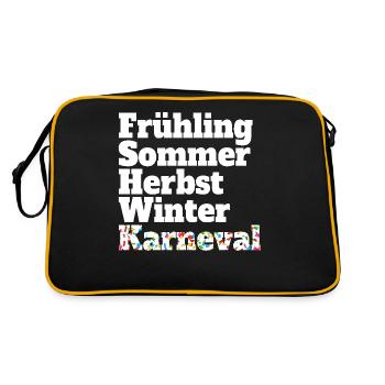 Carnival Fifth Season Kölsch Fastelovend Cologne - Retro Bag - black/gold - Back