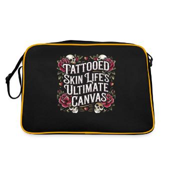 Tattoo Studio Tattoo Artist Tattoo Ideas - Retro Bag - black/gold - Back