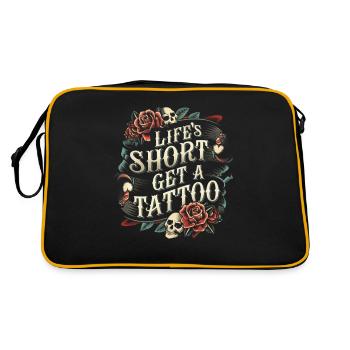 Tattoo Studio Tattoo Artist Tattoo Ideas - Retro Bag - black/gold - Back