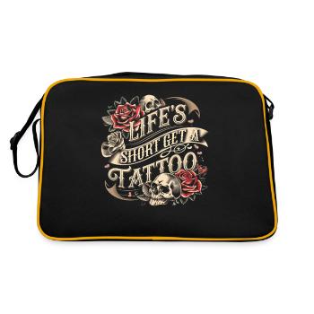 Tattoo Studio Tattoo Artist Tattoo Ideas - Retro Bag - black/gold - Back