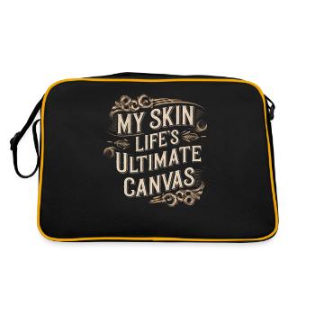 Tattoo Studio Tattoo Artist Tattoo Ideas - Retro Bag - black/gold - Back