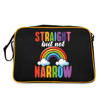 Un allié LGBTQ+ hétérosexuel mais pas étroit - Sac Retro - noir/or - Dos