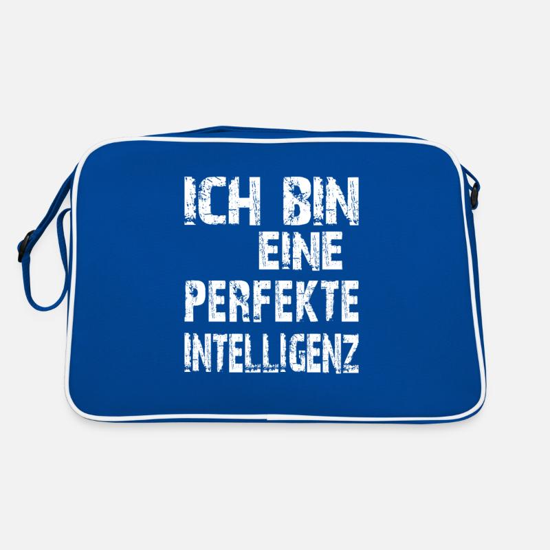 KI Spruch Ich bin eine perfekte Intelligenz Retro Tasche