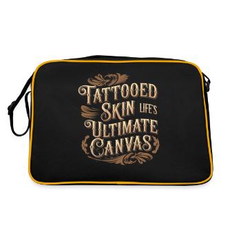 Tattoo Studio Tattoo Artist Tattoo Ideas - Retro Bag - black/gold - Back