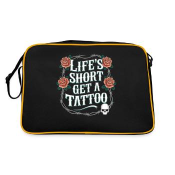 Tattoo Studio Tattoo Artist Tattoo Ideas - Retro Bag - black/gold - Back