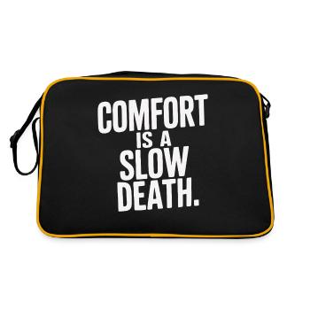Comfort Is A Slow Death Training Running Fitness - Retro Bag - black/gold - Back