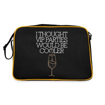 Je pensais que les soirées VIP seraient plus cool Ironie VIP - Sac Retro - noir/or - Dos