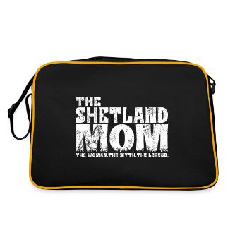 Shetland Poney Shetland Poney Maman Dictons - Sac Retro - noir/or - Dos