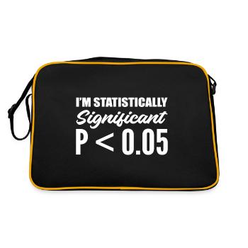 I am statistically significant epidemiologist Gesch - Retro Bag - black/gold - Back