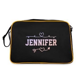 Jennifer - Sac Retro - noir/or - Dos