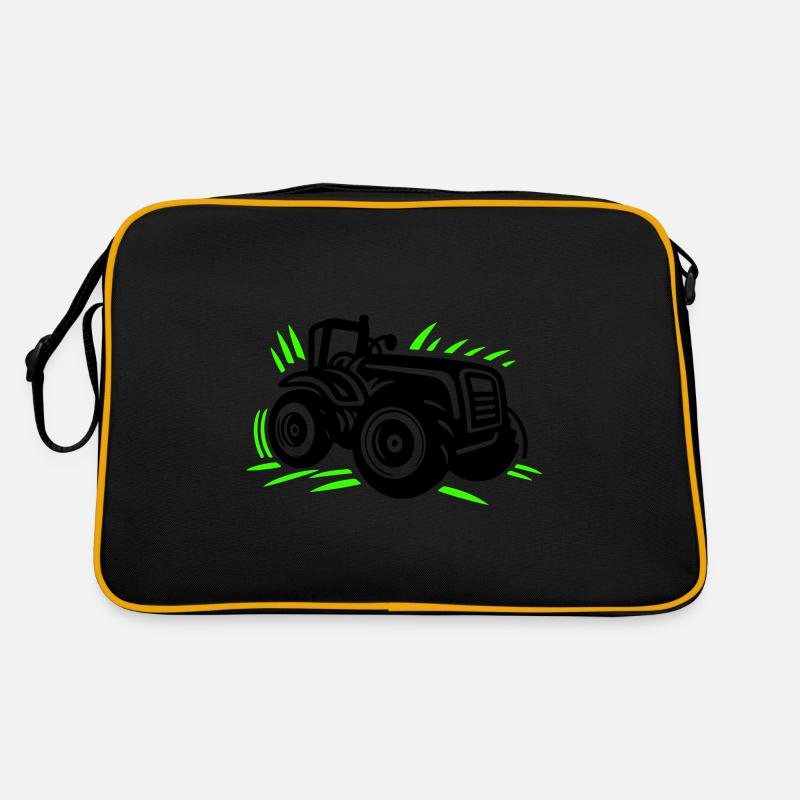 Tractor Farmer Farmer Icon Retro Bag