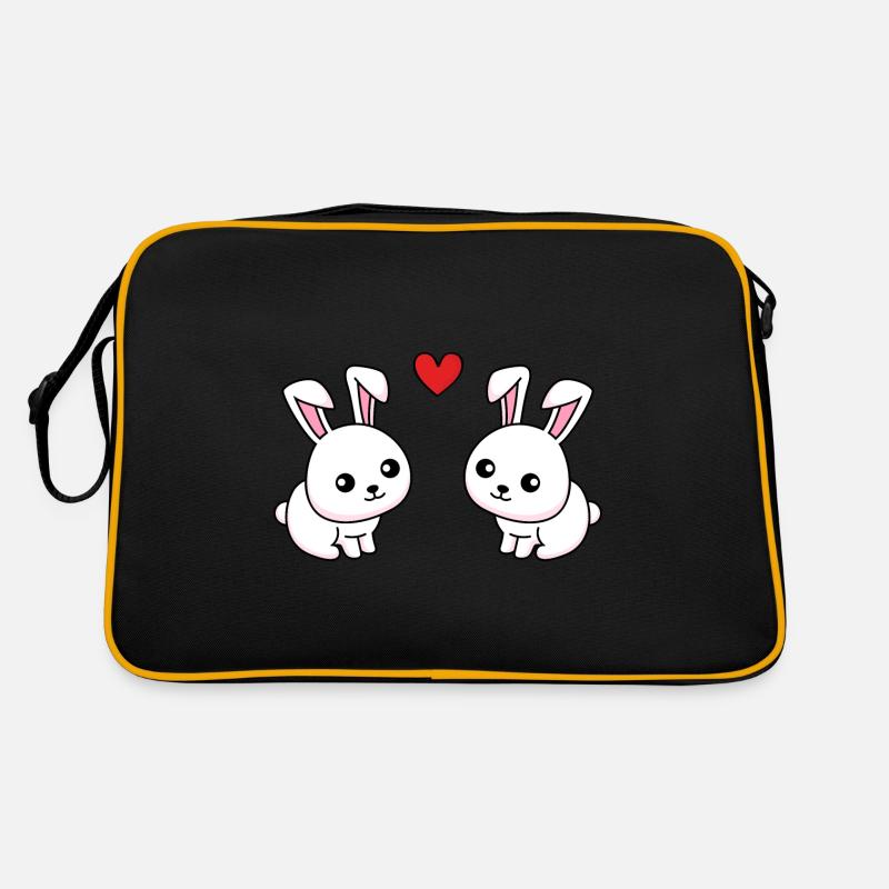 Lapin Comic Couple Amour Sac Retro