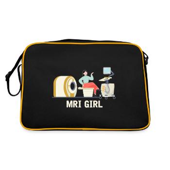 CT Girl X-ray Mama Radiologist Radiology - Retro Bag - black/gold - Back