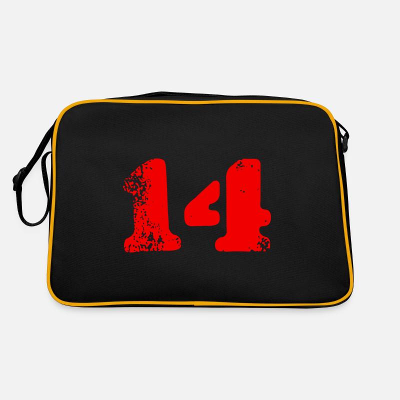 14 Symbole numérique - Sac Retro - noir/or