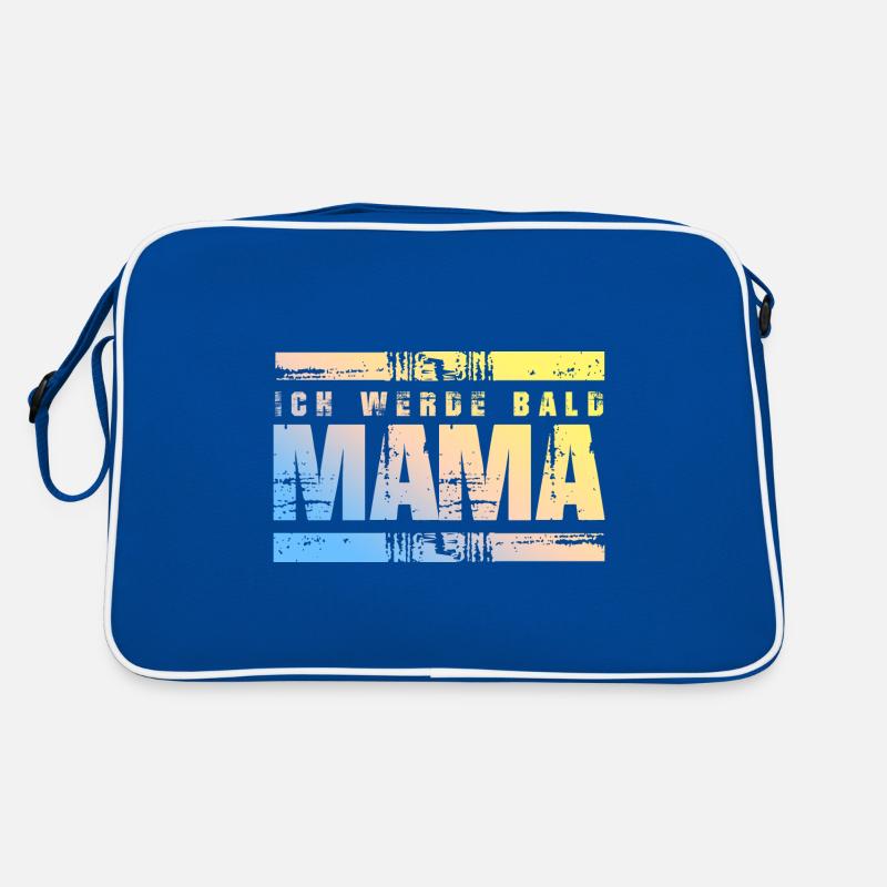 Ich werde Bald Mama Retro Tasche