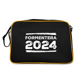Formentera 2024 Saying - Retro Bag - black/gold - Back