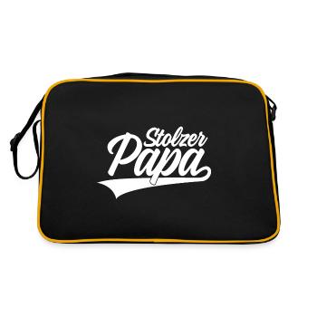STOLZER PAPA VATI - Retro Tasche - Schwarz/Gold - Hinten