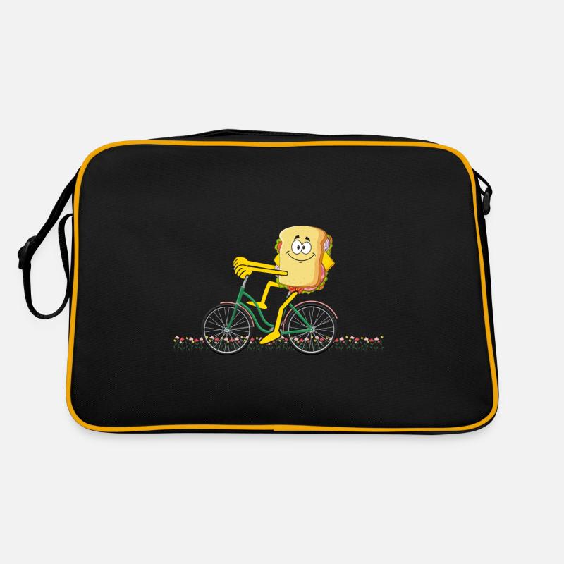 Cyclists Sandwich Cycling Bicycle Bread Retro Bag