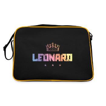 Leonard - Retro Bag - black/gold - Back