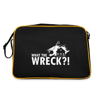 House demolition and house renovation - Retro Bag - black/gold - Back