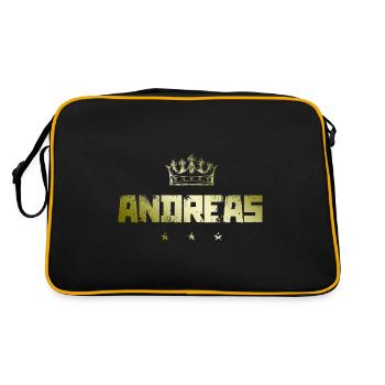 Andreas - Sac Retro - noir/or - Dos