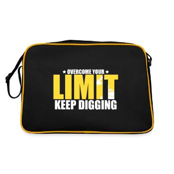 operator and heavy machinery operator - Retro Bag - black/gold - Back