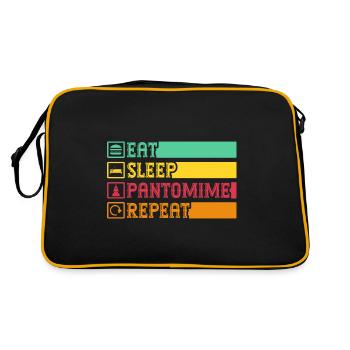 Pantomime répétition cirque interprète costume cadeaux - Sac Retro - noir/or - Dos