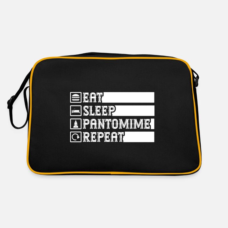 Circus Graphic Pantomime Repeat Circus Performer Retro Tasche