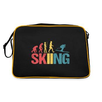 Évolution du ski - Sac Retro - noir/or - Dos