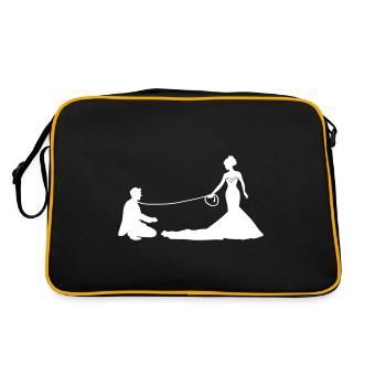 Wedding Newlyweds Leash - Retro Bag - black/gold - Back