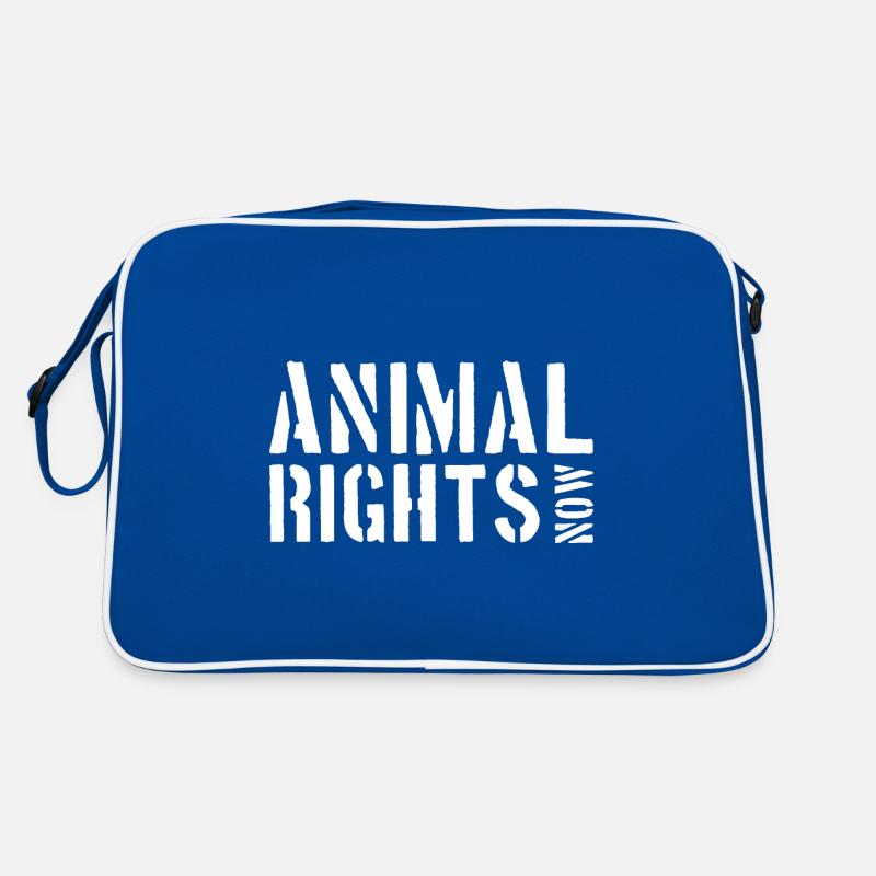 ANIMAL RIGHTS NOW Retro Tasche