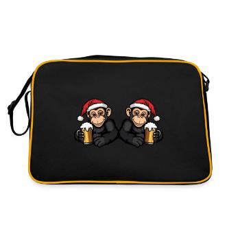 Monkey Christmas Beer Team - Retro Bag - black/gold - Back
