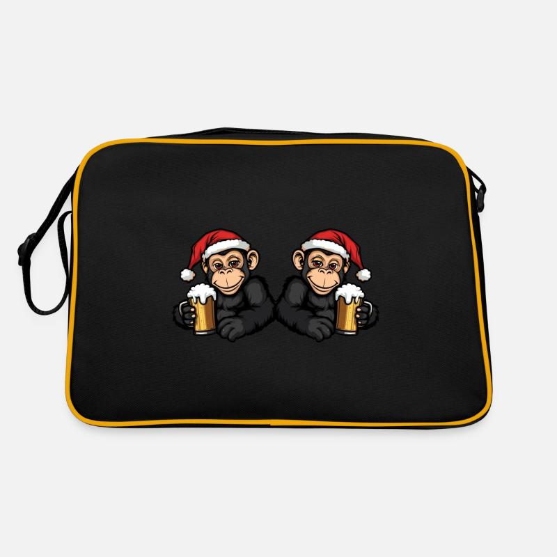 Équipe de la bière de Noël Monkey Sac Retro