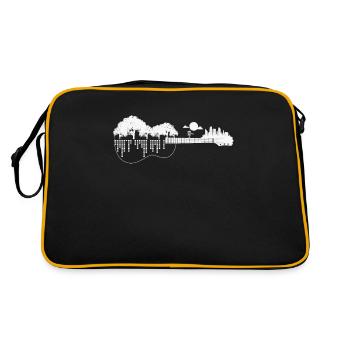 Disc Golf Flying Disc - Disc Golf Sunset Guitar - Retro Bag - black/gold - Back