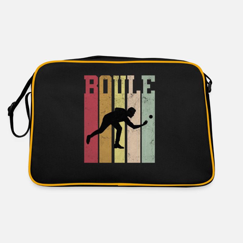 Boule Boccia Petanque Mannschaft Verein Geschenk Retro Tasche