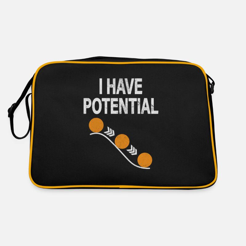I Have Potential Physik Physiker Witz Wissenschaft Retro Tasche