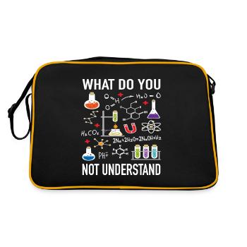 Chemistry Physics Scientist What Not Understand - Retro Bag - black/gold - Back