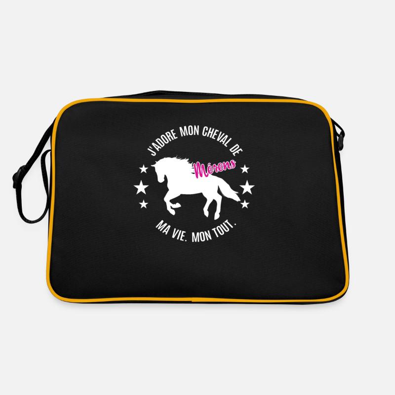 Cheval de Merens Grand Cadeau Pour les filles de chevaux Sac Retro