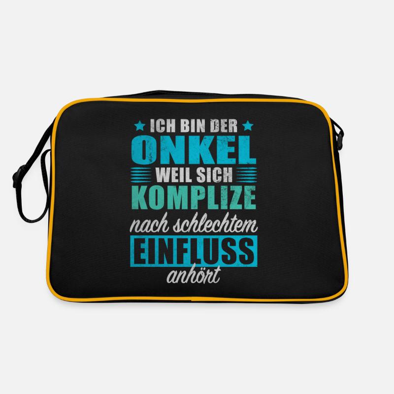 Onkel Weil Komplize Schlechtem Einfluss Anhört Retro Tasche
