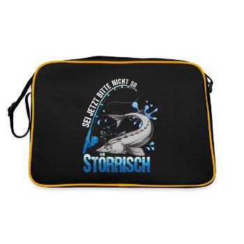 Ne soyez pas si perturbateur esturgeon pêche - Sac Retro - noir/or - Dos