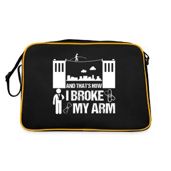 Rope Dance Arm Broken Armbreak Gift Kids - Retro Bag - black/gold - Back